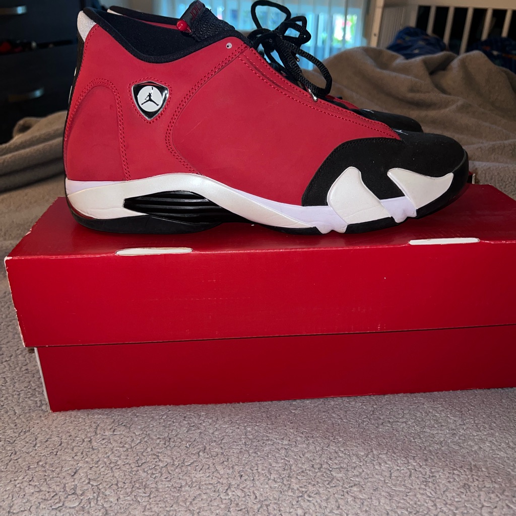 Jordan Men's Red And Black Sneakers